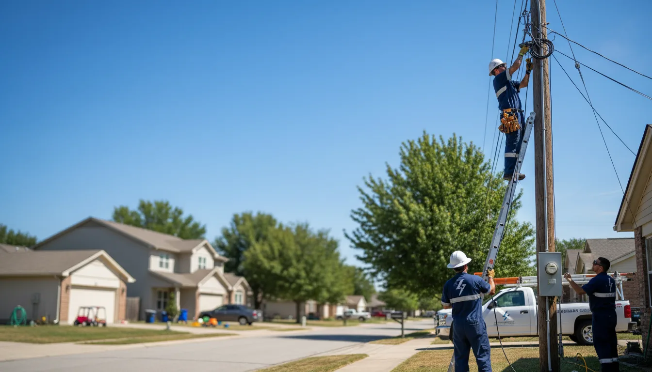 Residential electrician providing installation services in Chili, WI
